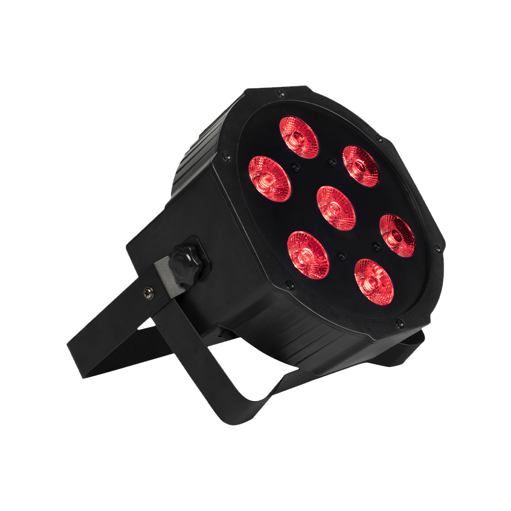 SHEHDS Silent Slim Par LED Flat 7x18W RGBWA UV Stage Lighting for Chur