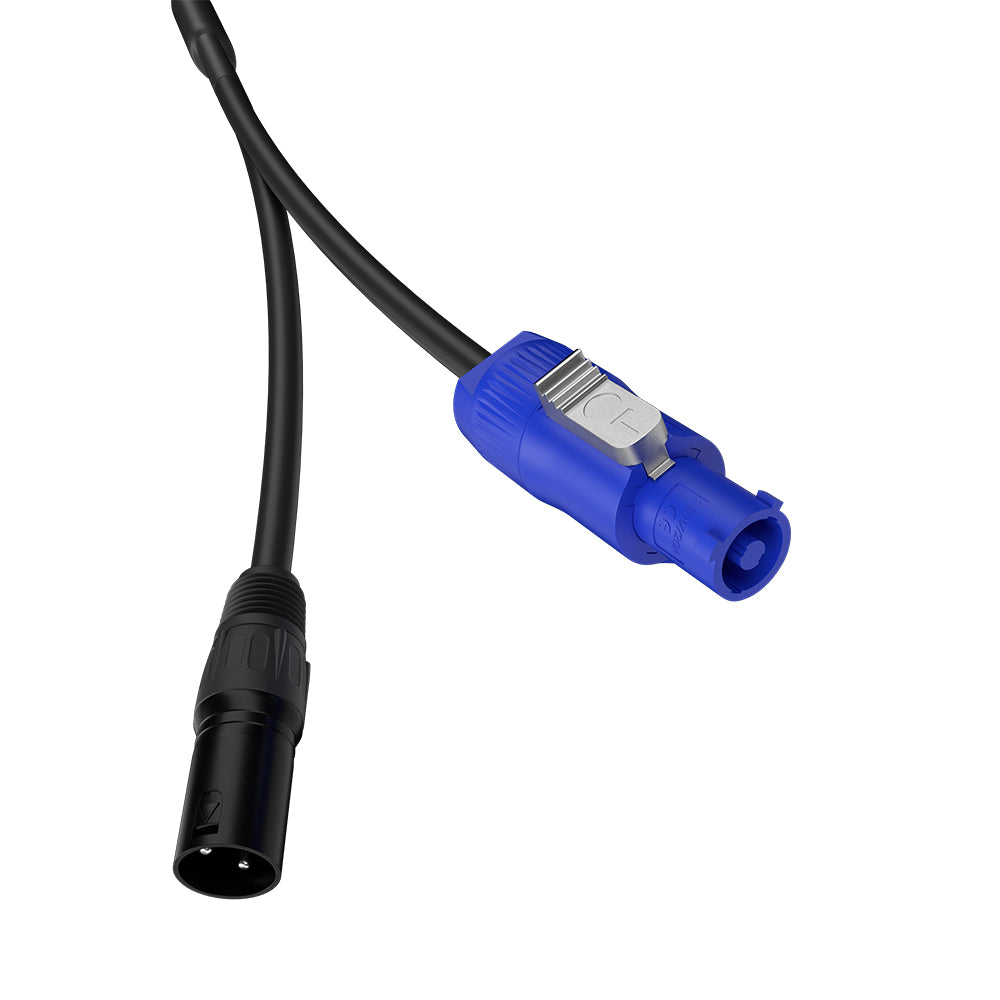 Hand in Hand Power Cables with Blue White Head and Rubber Signal Combo Cables