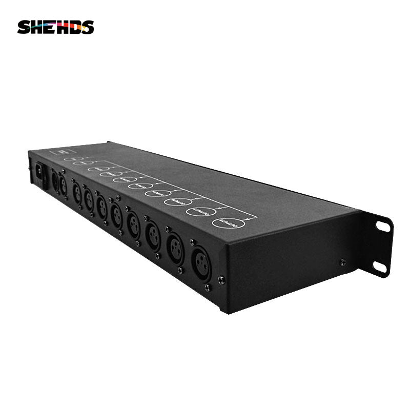 Stage Light Controller DMX512 Splitter Light Signal Amplifier Splitter 8 Way DMX Distributor For stage Equipment