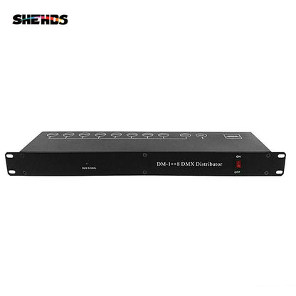 Stage Light Controller DMX512 Splitter Light Signal Amplifier Splitter 8 Way DMX Distributor For stage Equipment