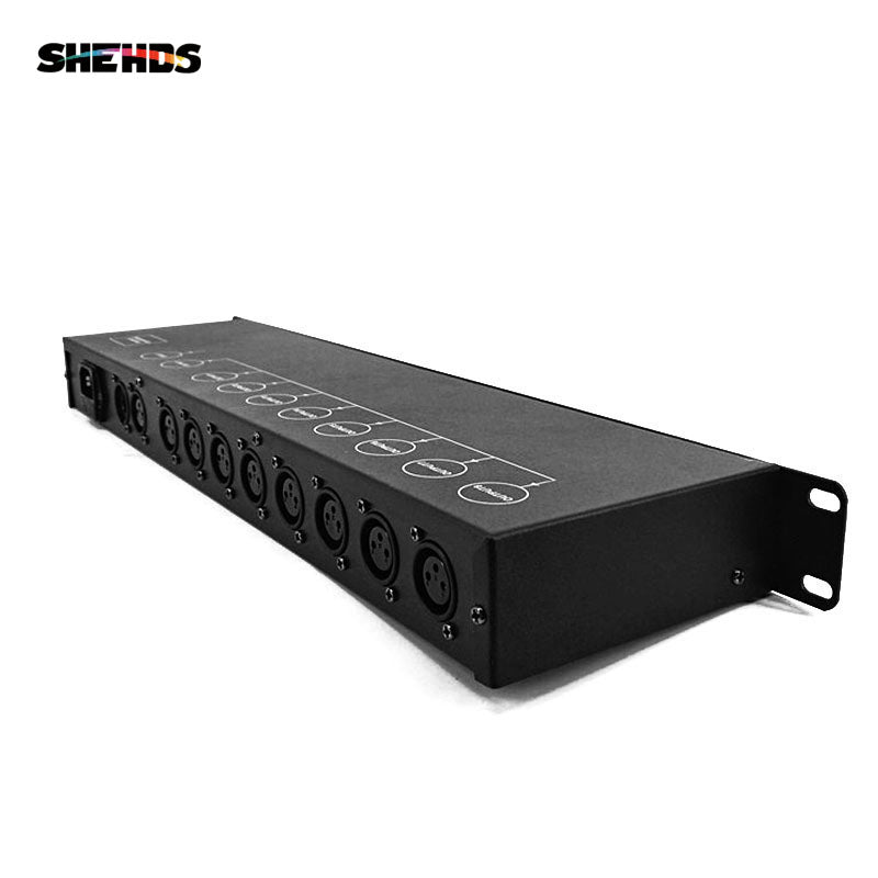 Stage Light Controller DMX512 Splitter Light Signal Amplifier Splitter 8 Way DMX Distributor For stage Equipment