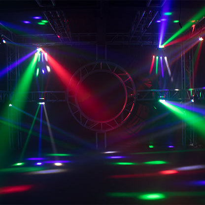 Mini LED Beam 8x6W Spider Light RGBW Laser DJ Show Moving Head Lighting for Church Theater