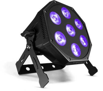 GlamoPar LED Lighting 7x12W RGBWA+UV&RGBLAC Color Mixing Intelligent Start stop Temperature Control For Wedding Concert