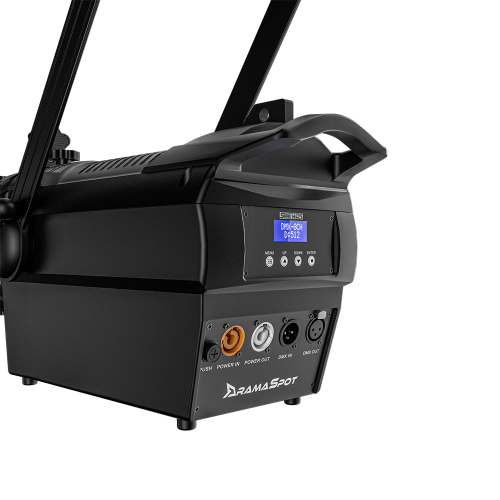 LED Fixed Focus LEKO 250W/350W Profile Spotlight - RGBWAUV/RGBLAC/RGBW/RGBL/Warm+Cool White | Four-leaf Manual Shutters