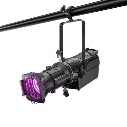 LED Fixed Focus LEKO 250W/350W Profile Spotlight - RGBWAUV/RGBLAC/RGBW/RGBL/Warm+Cool White | Four-leaf Manual Shutters