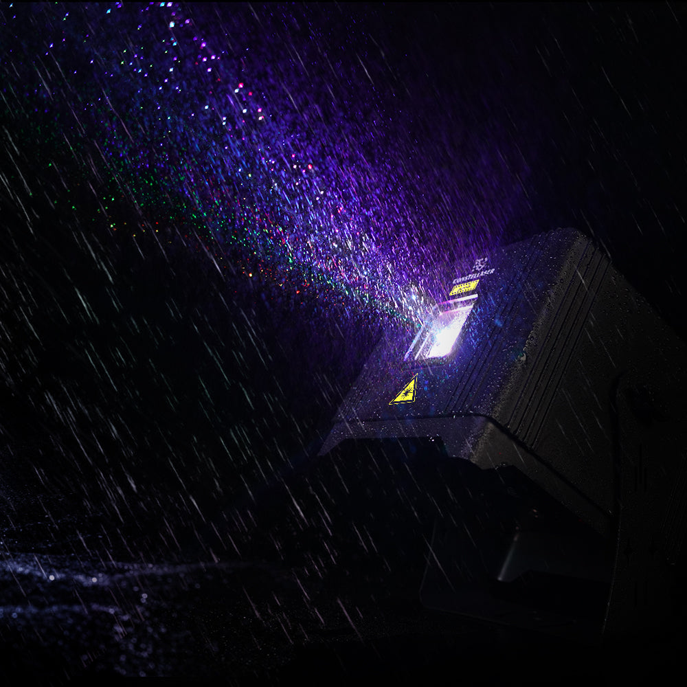 New APP Control  ConstelLaser Waterproof 6W RGB Animation Laser Light Rechargeable One piece housing touchscreens