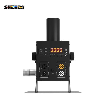 SHEHDS CO2 Jet Machine 12x3w LED RGB 3IN1 Light Cryo Carbon Dioxide Injector Adjustable 90 Degree Height 5-6M