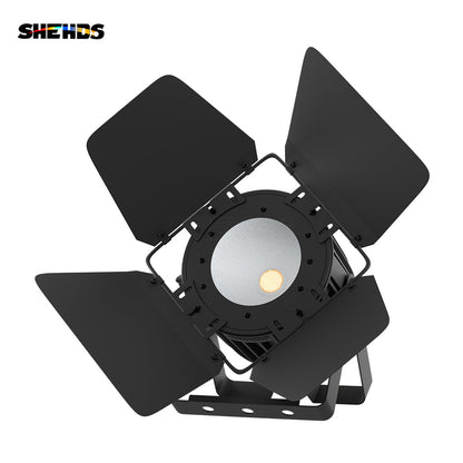 SHEHDS New Version Aluminum Alloy LED 200W Cool&Warm White 2in1 COB Light Uniform Color Mix Temperature Control Protection Performance Stage