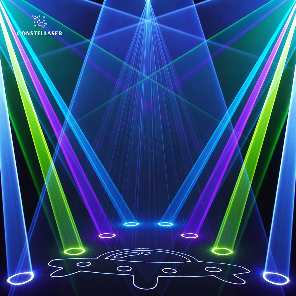 Constellaser 12W Moving Head Laser Light With Ring Effect For bar Concerts Walking Street