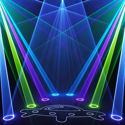 New APP Control  Constellaser 12W Moving Head Laser Light With Ring Effect For bar Concerts Walking Street