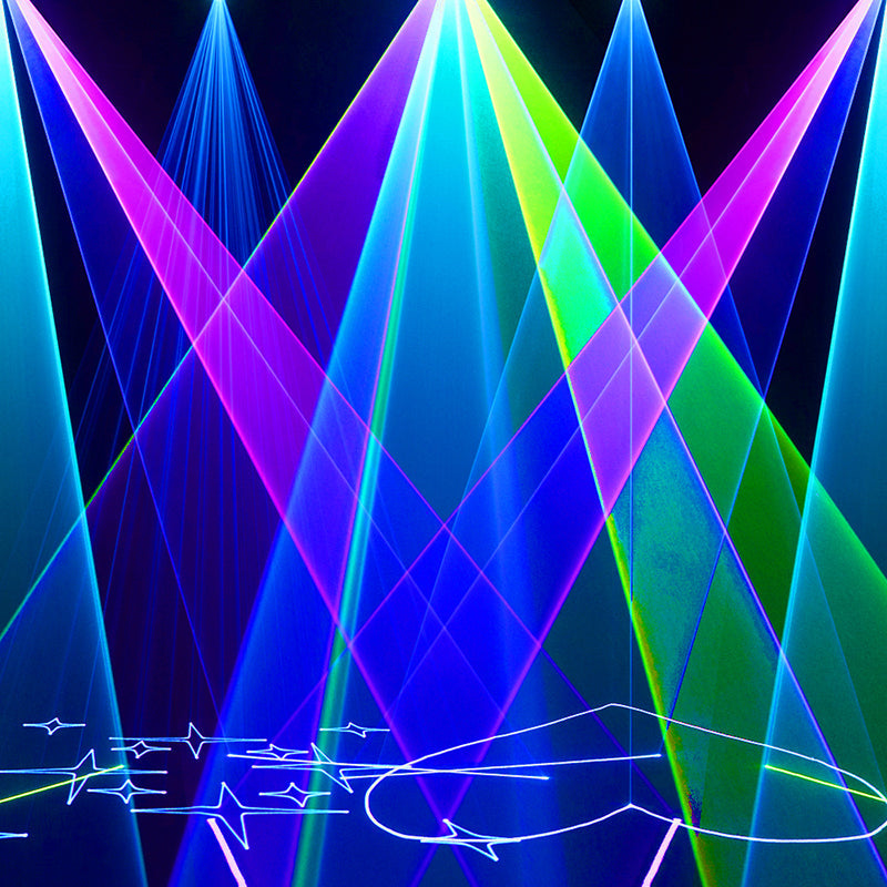 New APP Control  Constellaser Waterproof 12W RGB Scanning Pattern Animation Laser Light For Bar Concerts Performance Stage Wedding