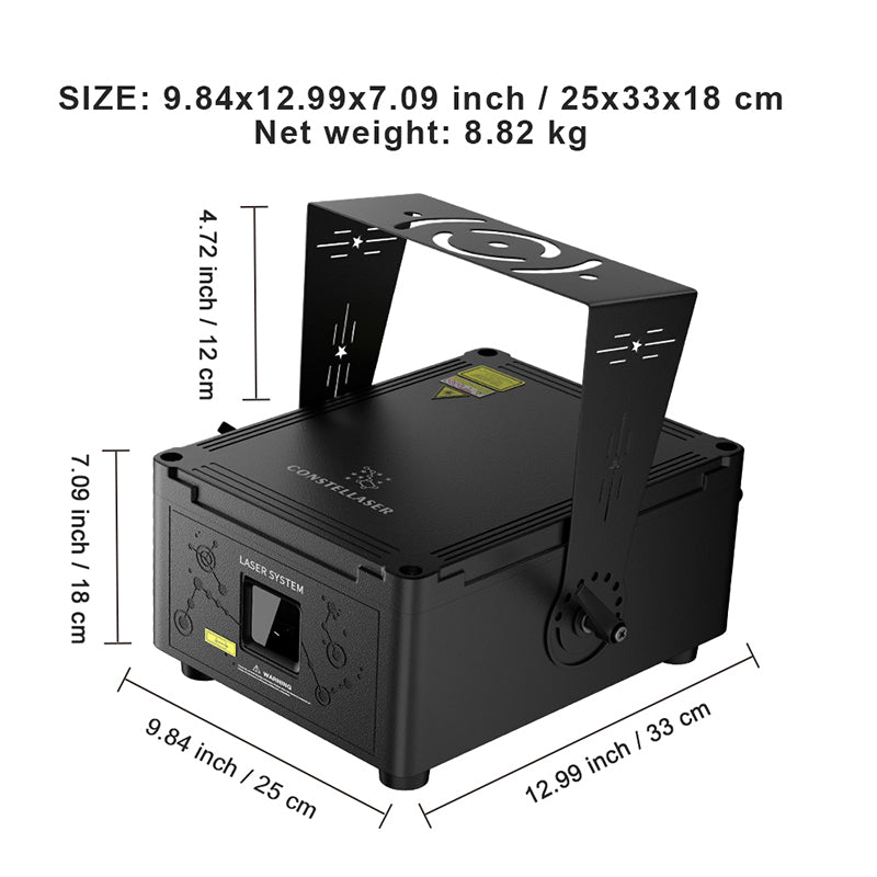 New APP Control  Constellaser Waterproof 12W RGB Scanning Pattern Animation Laser Light For Bar Concerts Performance Stage Wedding