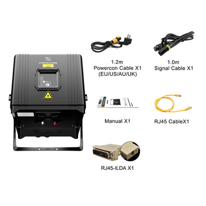 New APP Control  ConstelLaser Waterproof 6W RGB Animation Laser Light Rechargeable One piece housing touchscreens