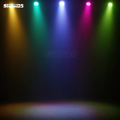 SHEHDS New Version Big Aluminum alloy LED 18x18W RGBWA+UV 6In1 PAR Light High Power Even Color Mixing For DJ Projector