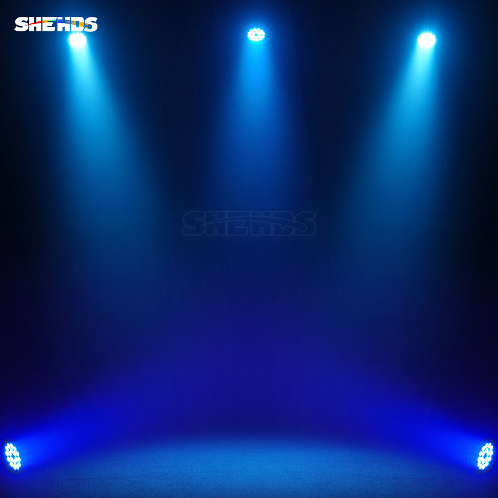 SHEHDS New Version Big Aluminum alloy LED 18x18W RGBWA+UV 6In1 PAR Light High Power Even Color Mixing For DJ Projector