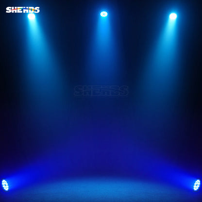 SHEHDS New Version Big Aluminum alloy LED 18x18W RGBWA+UV 6In1 PAR Light High Power Even Color Mixing For DJ Projector