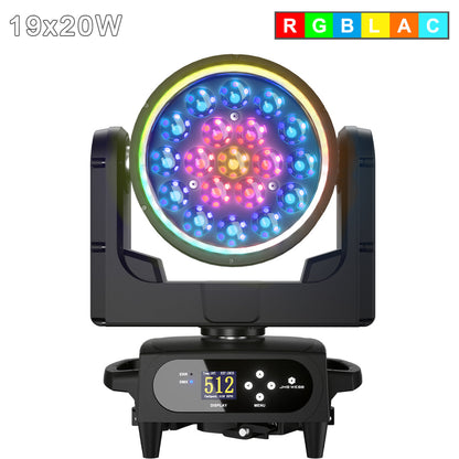 SHEHDS APP Control IP66 19 x Series LED Pixel Zoom Wash Moving Head Light