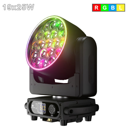 SHEHDS APP Control 19 x Series LED Pixel Zoom Wash Moving Head Light