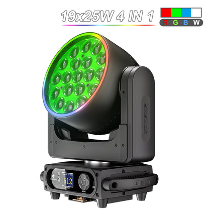 SHEHDS LED Moving Head Light 19x15W /20W/25W Beam Wash Zoom Stage Lighting