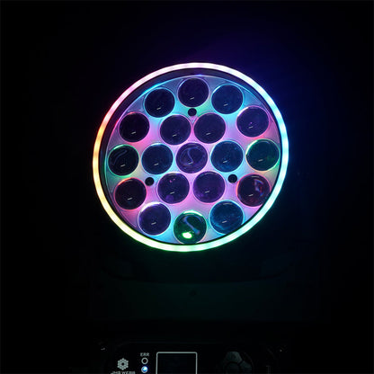 SHEHDS APP Control 19 x Series LED Pixel Zoom Wash Moving Head Light