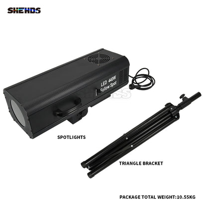 SHEHDS 440W LED Follow Spotlight Tracker Performance Focused/Zoom Light