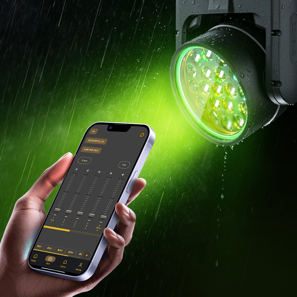 SHEHDS APP Control IP66 19 x Series LED Pixel Zoom Wash Moving Head Light
