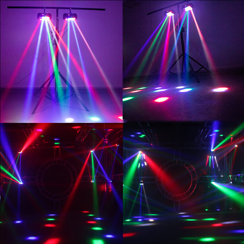 Mini LED Beam 8x6W Spider Light RGBW Laser DJ Show Moving Head Lighting for Church Theater