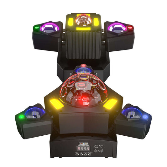 SHEHDS 2/3/4/6 Arms LED Beam Moving Head Lights 50W/80W/100W/120W RGBW Stage Lighting – front product view