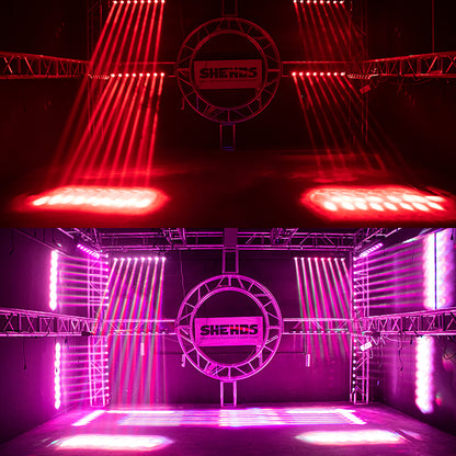 LED Beam 8x12W RGBW Moving Head Lighting For Wedding DJ Show