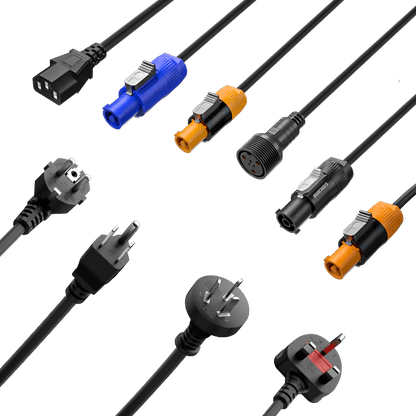 SHEHDS Power Con Plug Cables Waterproof / Standard Connector – front product view