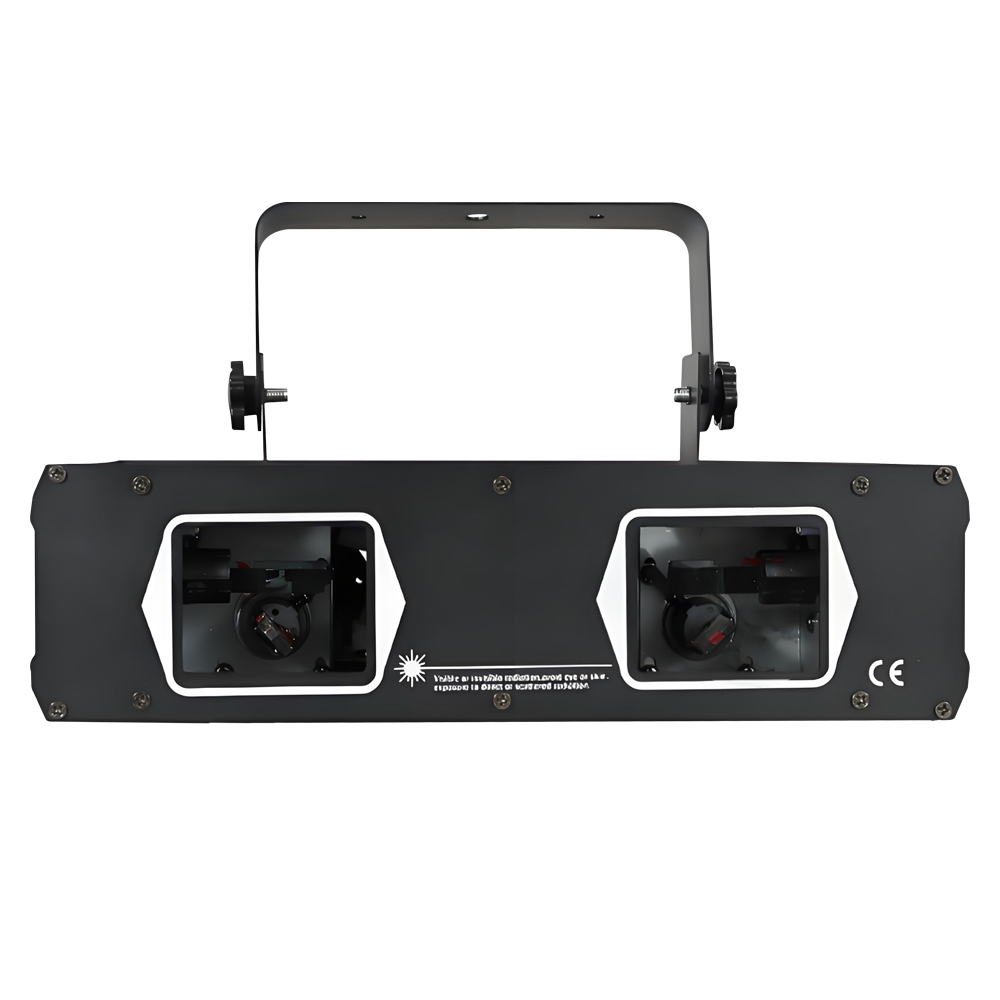 SHEHDS Laser Lamp 2 Head Laser RG & RGB Dual Hole Stage Effect DMX512 Lighting For Dance Floor And DJ Disco Party KTV Nightclub