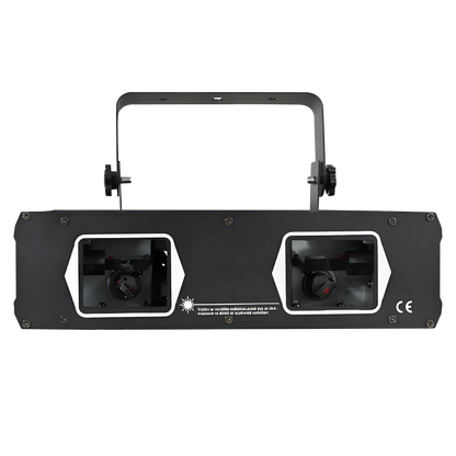 SHEHDS Laser Lamp 2 Head Laser RG & RGB Dual Hole Stage Effect DMX512 Lighting For Dance Floor And DJ Disco Party KTV Nightclub