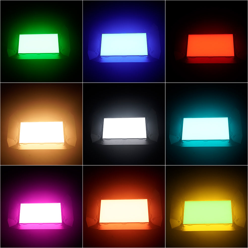 SHEHDS 200W RGBW+WW LED Softlight Panel with Barndoor