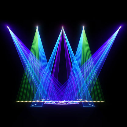 New APP Control  ConstelLaser Waterproof 6W RGB Animation Laser Light Rechargeable One piece housing touchscreens