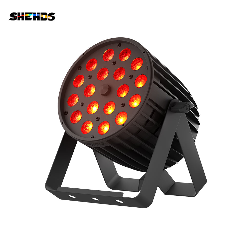 SHEHDS New Version Big Aluminum alloy LED Zoom&Wash Par 18x18W RGBWA UV 6in1 Light New light Sourcefor Party Night Club