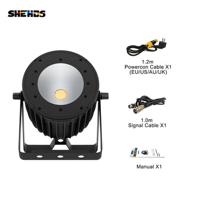 SHEHDS New Version Aluminum Alloy LED 200W Cool&Warm White 2in1 COB Light Uniform Color Mix Temperature Control Protection Performance Stage