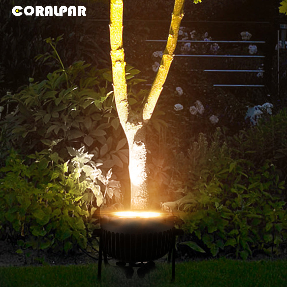 New Waterproof Aluminum alloy LED Par COB 200W Cool White + Warm White Lighting Outdoor CoralPar