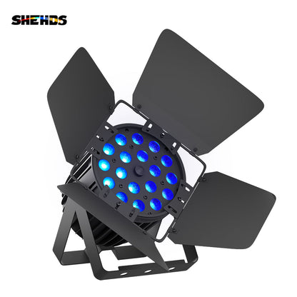 SHEHDS New Version Big Aluminum alloy LED Zoom&Wash Par 18x18W RGBWA UV 6in1 Light New light Sourcefor Party Night Club