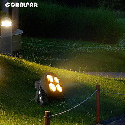 New Waterproof Aluminum alloy LED Par COB 200W Cool White + Warm White Lighting Outdoor CoralPar