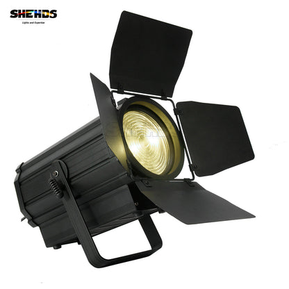 SHEHDS Spotlight 250W RGBW With Barndoor Pulse Strobe For DJ Club Wedding KTV Theater Performance Stage