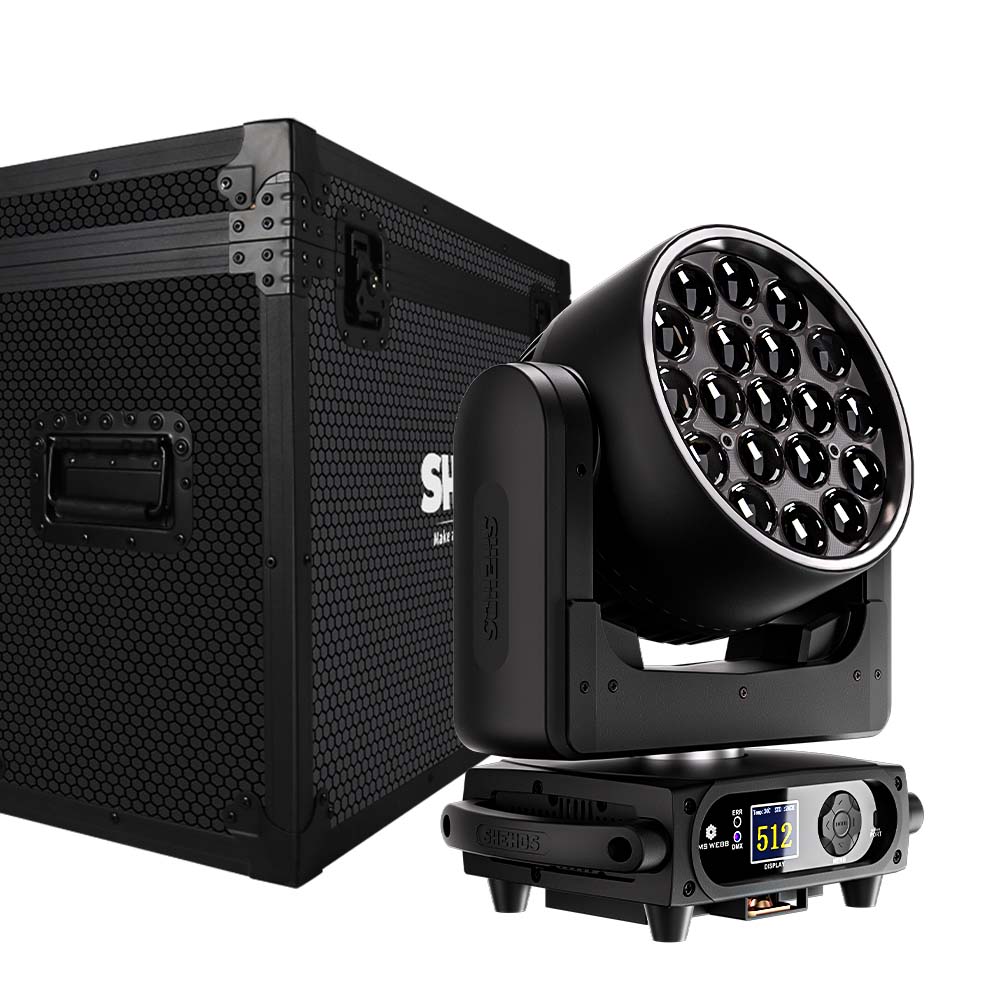 SHEHDS LED Moving Head Light 19x15W /20W/25W Beam Wash Zoom Stage Lighting