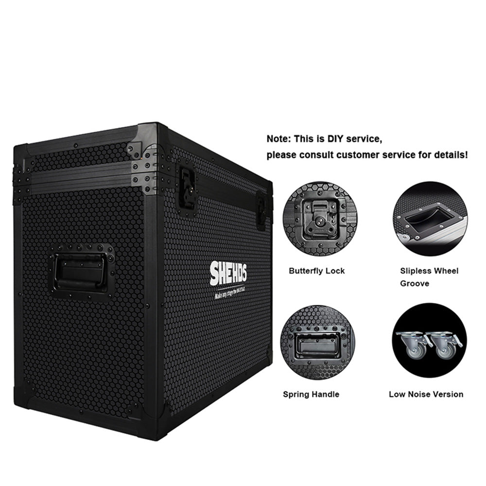SHEHDS App Control 200W/300W COB Par Light with Barndoor Spot Zoom Stage Light