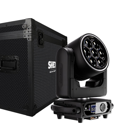 SHEHDS 7x40W Bee Eye Moving Head Light with Zoom & Wash RGBW/RGBL/RGBLAC Stage Lighting