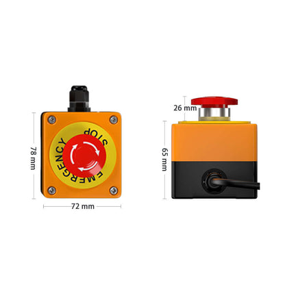 3/5/10 Meters Laser Light Remote Interlock Emergency Switch | Safety Control Device