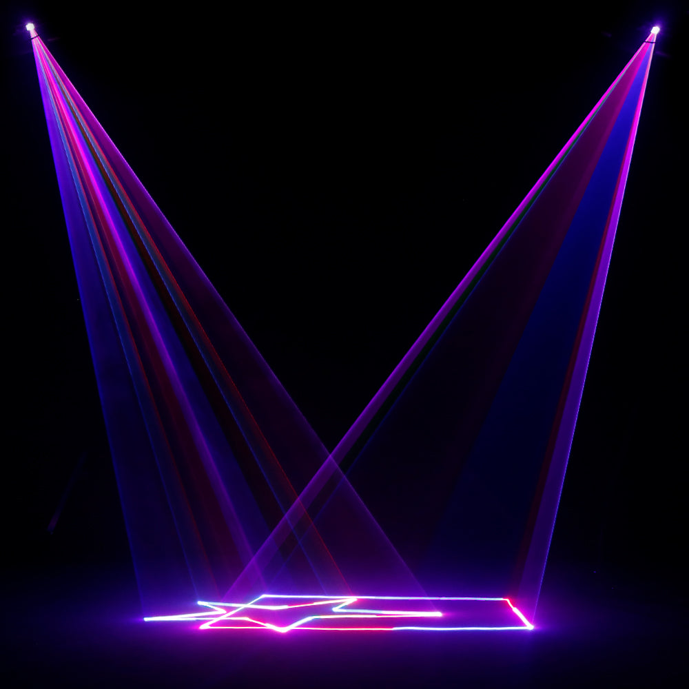 SHEHDS New APP Control Waterproof Laser 3W RGB Scanning Pattern Animation Laser Light for Performance Stage Wedding DJ Nightclub