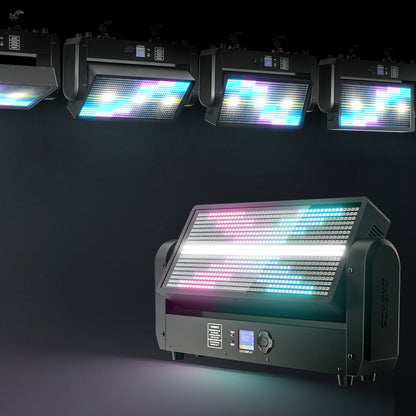 SHEHDS 200W LED Moving Head Strobe Light Matrix Effect Wash Light for Stage, Club, DJs