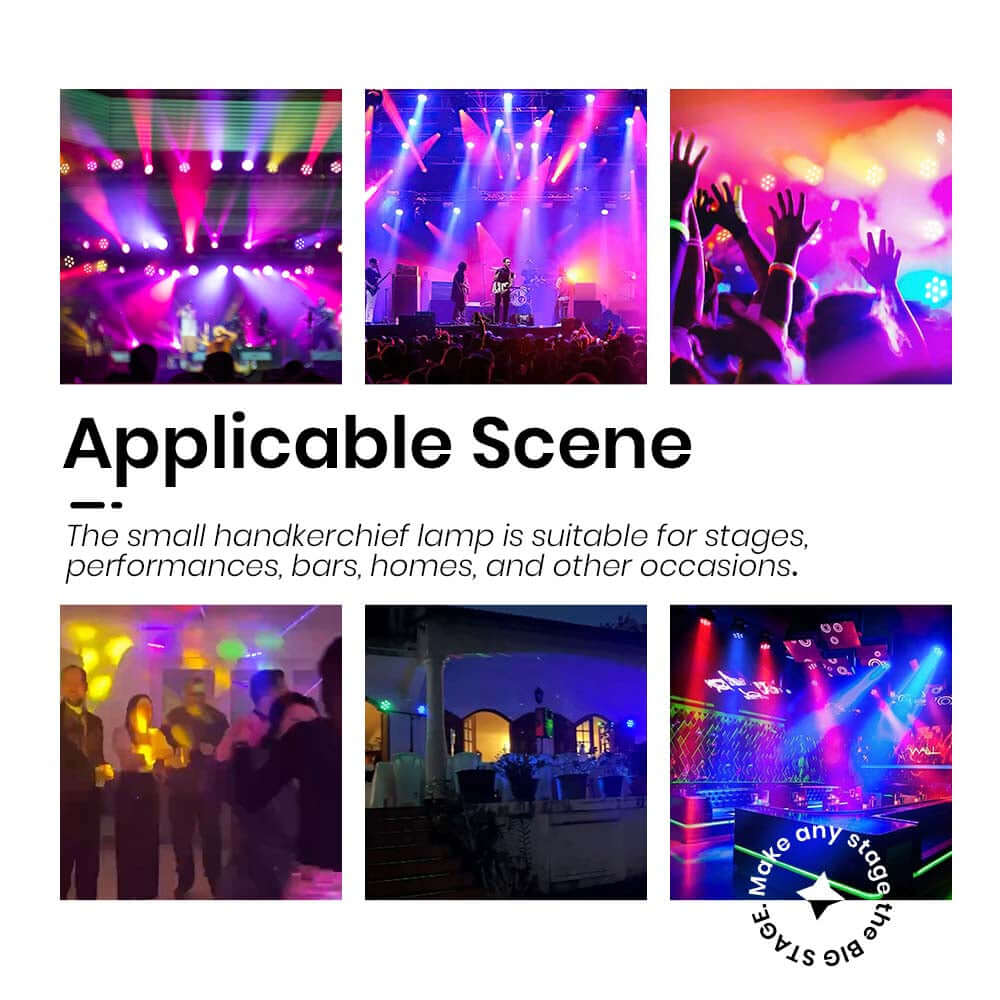 GlamoPar LED Lighting 7x12W RGBWA+UV&RGBLAC Color Mixing Intelligent Start stop Temperature Control For Wedding Concert