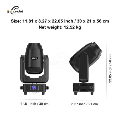 GalaxyJet LED Beam 300W Beam&Spot&Wash 3in1 Moving Head Lights For Stage Performance Concert