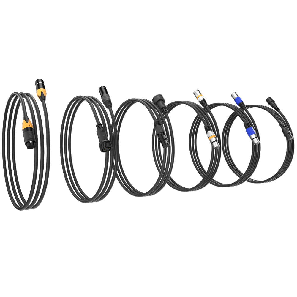 DMX Signal Cables IP65 Waterproof / Standard DMX Lighting Cables