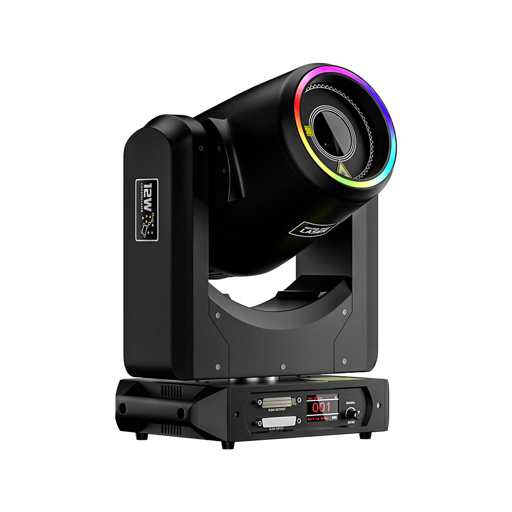New APP Control  Constellaser 12W Moving Head Laser Light With Ring Effect For bar Concerts Walking Street